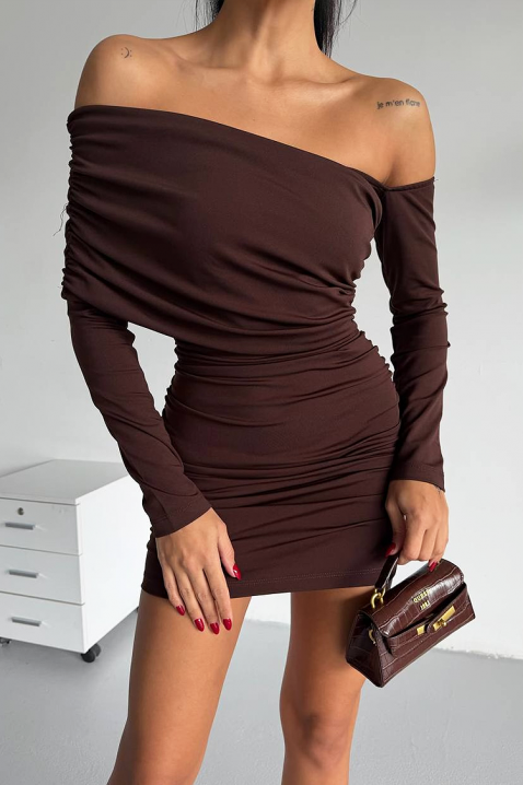 Рокля LESGONZA BROWN, Цвят: кафяв, IVET.BG - Твоят онлайн бутик.