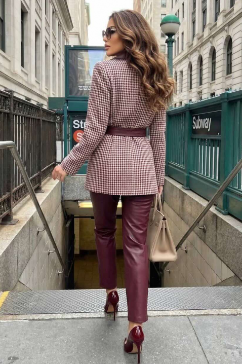 Сако SKAPILZA BORDO, Цвят: бордо, IVET.BG - Твоят онлайн бутик.