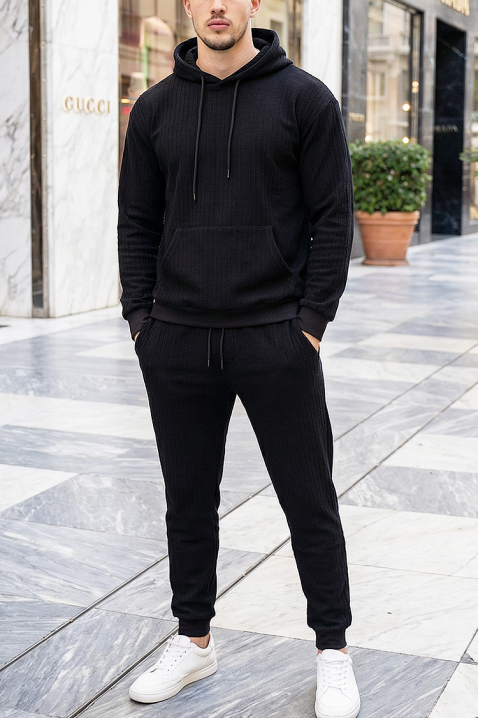 Мъжки комплект MIZIKO BLACK, Цвят: черен, IVET.BG - Твоят онлайн бутик.