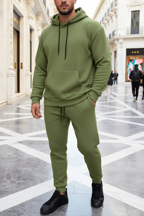 Мъжки комплект MIZIKO KHAKI, Цвят: каки, IVET.BG - Твоят онлайн бутик.