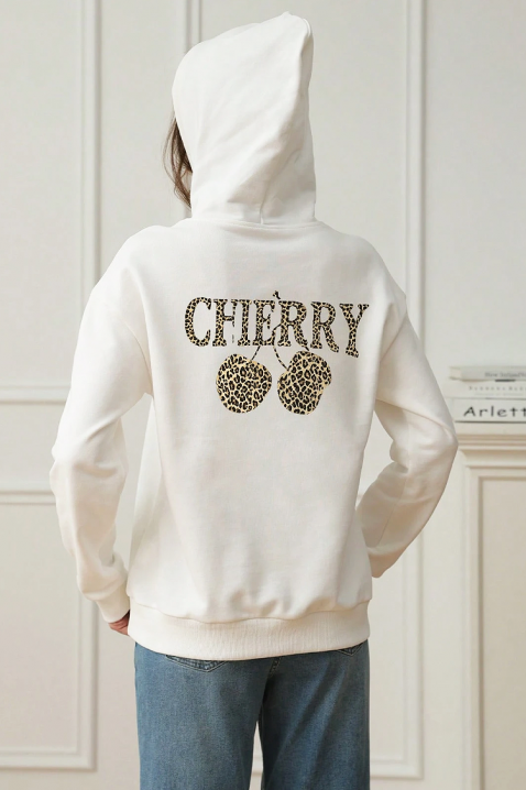 Суичър CHERONZA, Цвят: бял, IVET.BG - Твоят онлайн бутик.