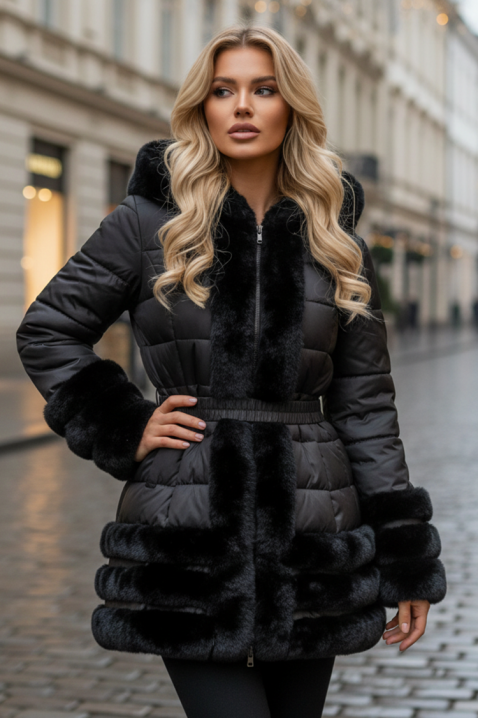 Яке POLDINA, Цвят: черен, IVET.BG - Твоят онлайн бутик.