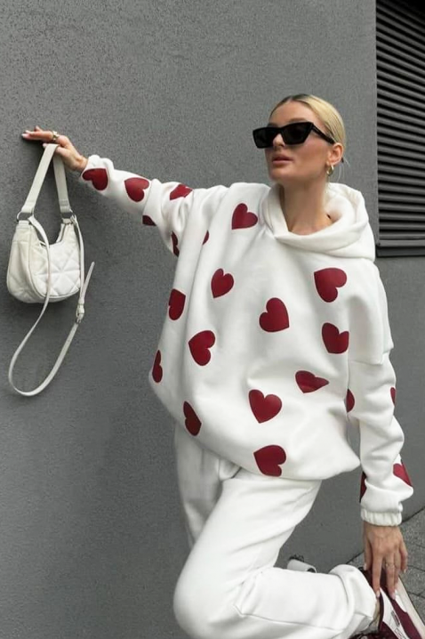 Суичър ROKSONA, Цвят: бял, IVET.BG - Твоят онлайн бутик.