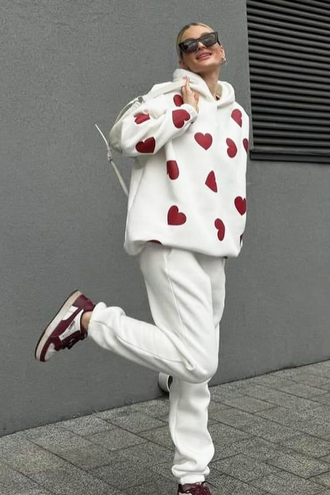 Суичър ROKSONA, Цвят: бял, IVET.BG - Твоят онлайн бутик.