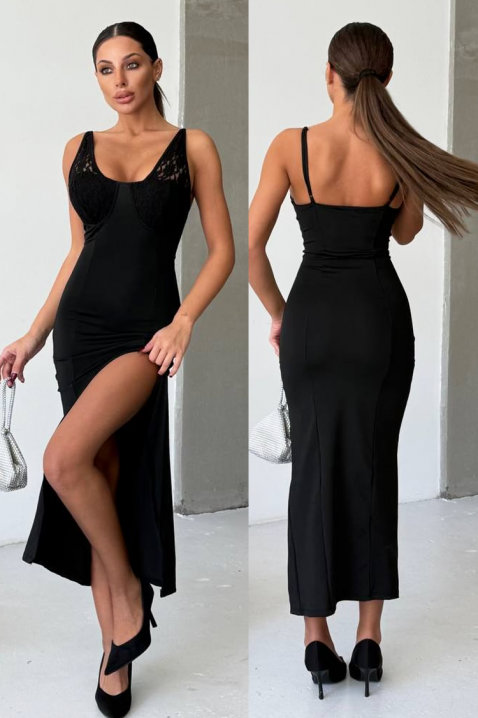 Рокля TENFORA, Цвят: черен, IVET.BG - Твоят онлайн бутик.