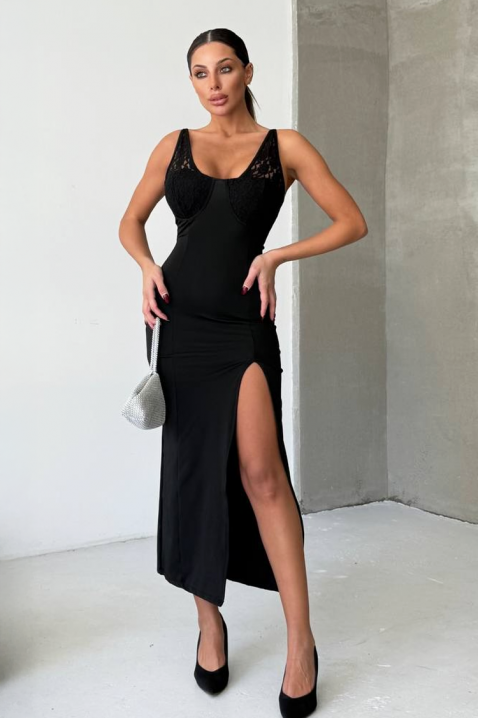 Рокля TENFORA, Цвят: черен, IVET.BG - Твоят онлайн бутик.