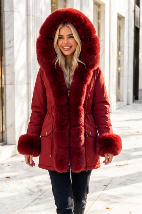 Яке OLGINDA, Цвят: червен, IVET.BG - Твоят онлайн бутик.