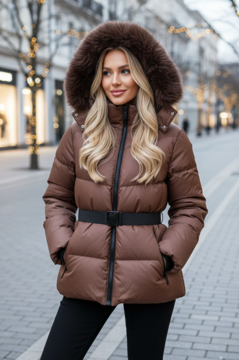 Яке FROZILIA BROWN, Цвят: кафяв, IVET.BG - Твоят онлайн бутик.