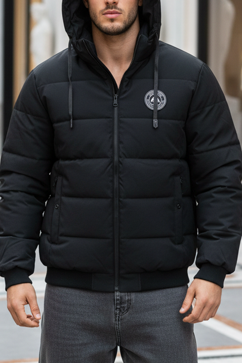 Мъжко яке MERTEZO, Цвят: черен, IVET.BG - Твоят онлайн бутик.