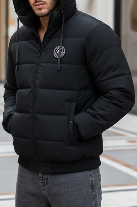 Мъжко яке MERTEZO, Цвят: черен, IVET.BG - Твоят онлайн бутик.