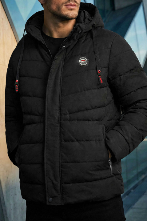 Мъжко яке BITILDO, Цвят: черен, IVET.BG - Твоят онлайн бутик.