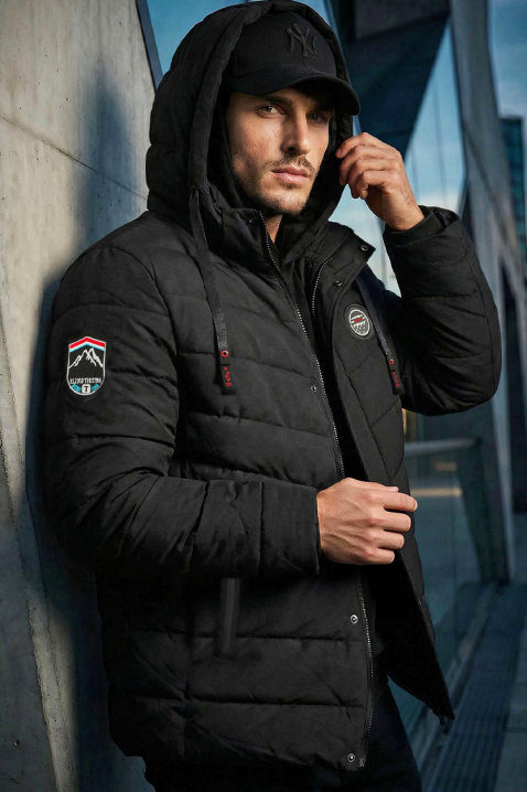 Мъжко яке BITILDO, Цвят: черен, IVET.BG - Твоят онлайн бутик.