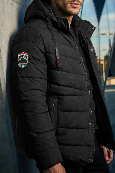 Мъжко яке BITILDO, Цвят: черен, IVET.BG - Твоят онлайн бутик.