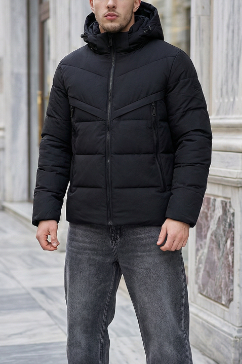 Мъжко яке ZERDON, Цвят: черен, IVET.BG - Твоят онлайн бутик.