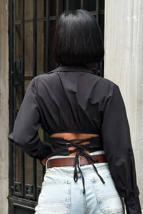 Дамска риза BANSOLTA BLACK, Цвят: черен, IVET.BG - Твоят онлайн бутик.