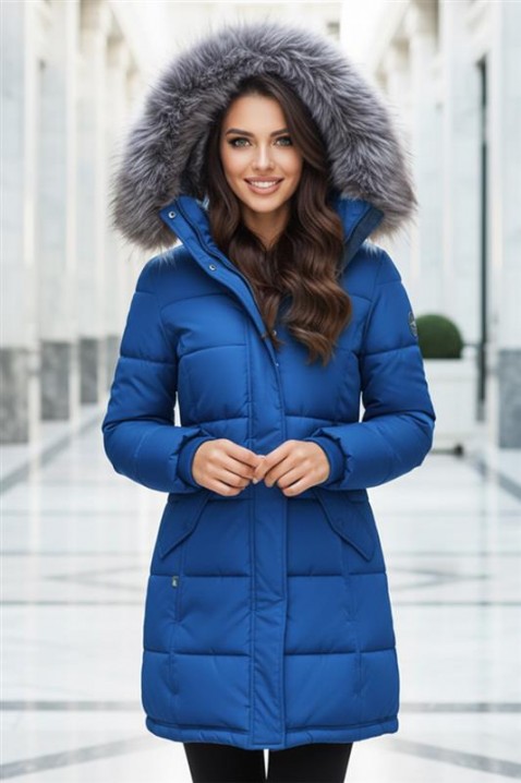 Яке ZIMBRADA BLUE, Цвят: син, IVET.BG - Твоят онлайн бутик.