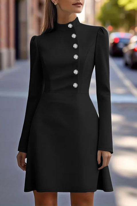 Рокля VISOLGA BLACK, Цвят: черен, IVET.BG - Твоят онлайн бутик.