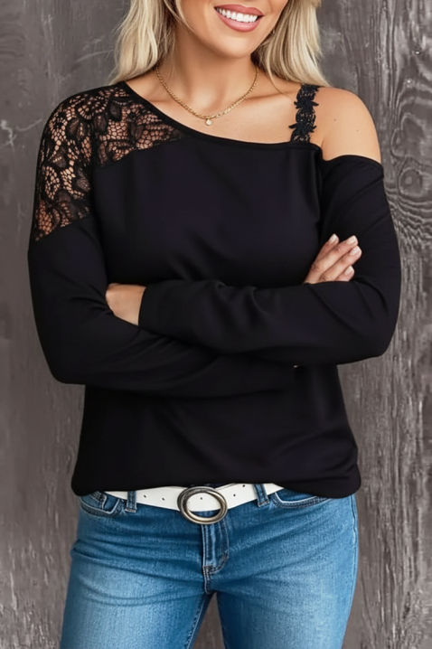 Дамска блуза FIORGELA, Цвят: черен, IVET.BG - Твоят онлайн бутик.