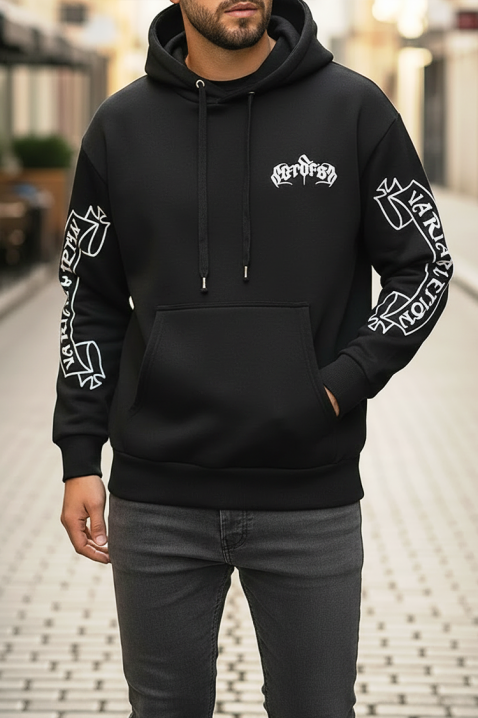 Мъжки суичър CHROMERO BLACK, Цвят: бял, IVET.BG - Твоят онлайн бутик.