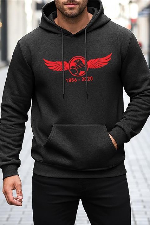 Мъжки суичър MIKELO, Цвят: черен, IVET.BG - Твоят онлайн бутик.