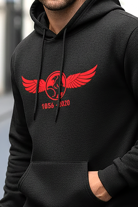 Мъжки суичър MIKELO, Цвят: черен, IVET.BG - Твоят онлайн бутик.