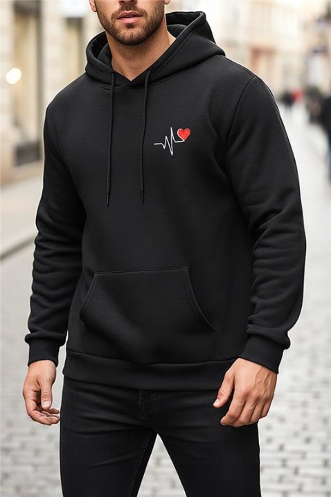 Мъжки суичър MOFOMO, Цвят: черен, IVET.BG - Твоят онлайн бутик.