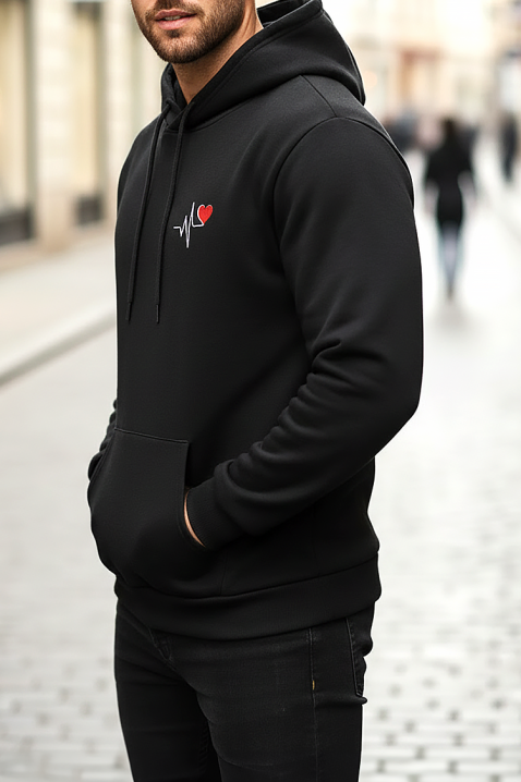 Мъжки суичър MOFOMO, Цвят: черен, IVET.BG - Твоят онлайн бутик.