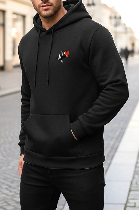 Мъжки суичър MOFOMO, Цвят: черен, IVET.BG - Твоят онлайн бутик.