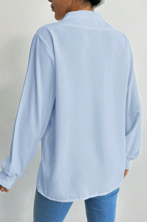 Дамска блуза MIOHEZA SKY, Цвят: светлосин, IVET.BG - Твоят онлайн бутик.