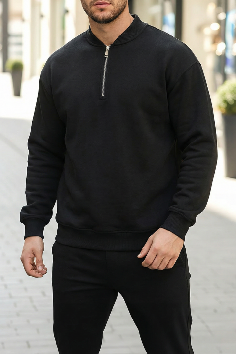 Мъжка блуза MENEJO BLACK, Цвят: черен, IVET.BG - Твоят онлайн бутик.