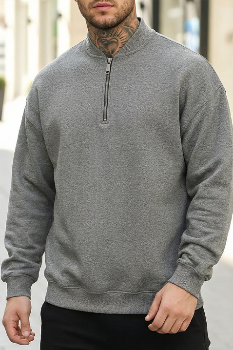 Мъжка блуза MENEJO GREY, Цвят: сив, IVET.BG - Твоят онлайн бутик.