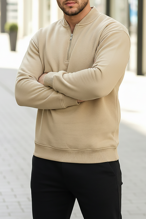 Мъжка блуза MENEJO BEIGE, Цвят: беж, IVET.BG - Твоят онлайн бутик.