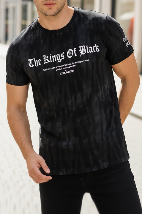 Мъжка тениска BEMOLO BLACK, Цвят: черен, IVET.BG - Твоят онлайн бутик.