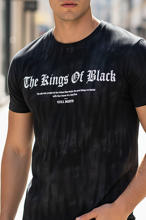 Мъжка тениска BEMOLO BLACK, Цвят: черен, IVET.BG - Твоят онлайн бутик.