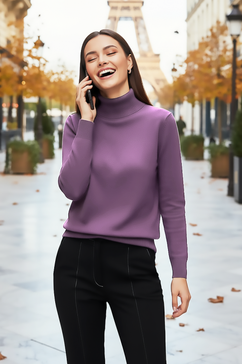 Пуловер ERTIVOMA LILA, Цвят: лилав, IVET.BG - Твоят онлайн бутик.