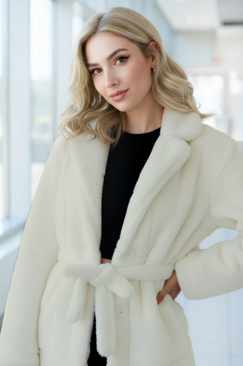 Палто DOLEZIMA WHITE, Цвят: бял, IVET.BG - Твоят онлайн бутик.