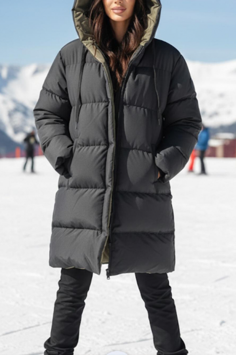 Яке ZONELJA, Цвят: черен, IVET.BG - Твоят онлайн бутик.