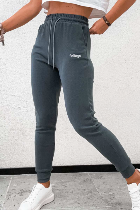 Спортен панталон FIOMELJA, Цвят: сив, IVET.BG - Твоят онлайн бутик.