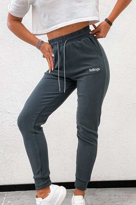Спортен панталон FIOMELJA, Цвят: сив, IVET.BG - Твоят онлайн бутик.