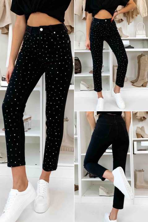 Дънки MUSELJA, Цвят: черен, IVET.BG - Твоят онлайн бутик.