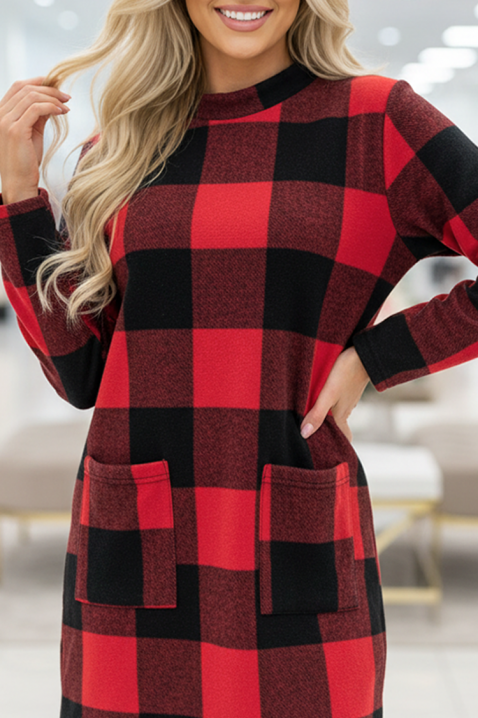 Туника DERVILDA, Цвят: червен, IVET.BG - Твоят онлайн бутик.