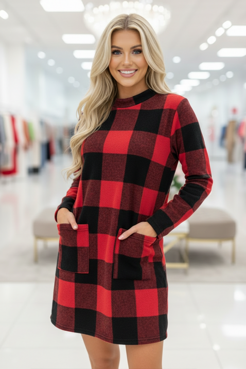 Туника DERVILDA, Цвят: червен, IVET.BG - Твоят онлайн бутик.