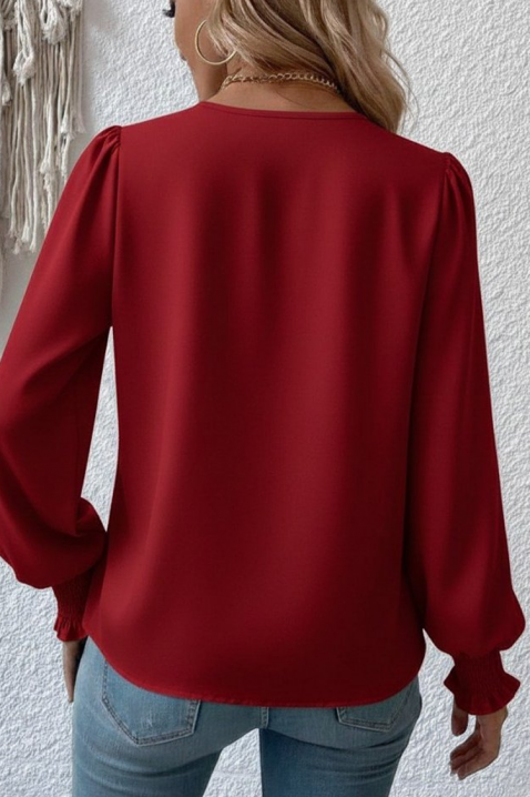 Дамска блуза VIONELGA RED, Цвят: червен, IVET.BG - Твоят онлайн бутик.