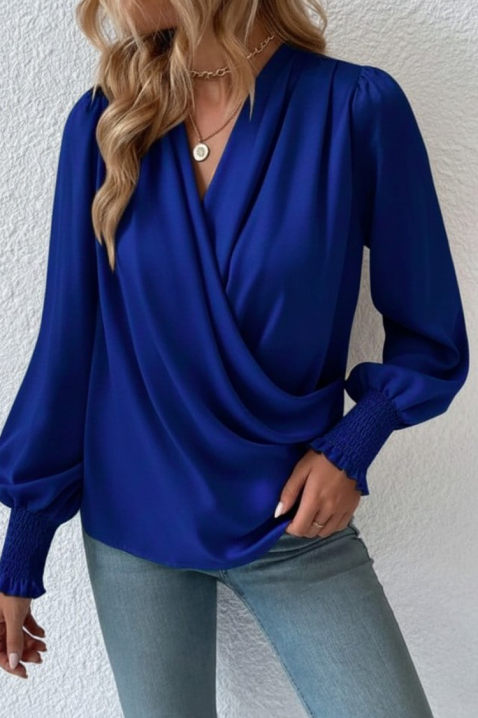 Дамска блуза VIONELGA BLUE, Цвят: син, IVET.BG - Твоят онлайн бутик.