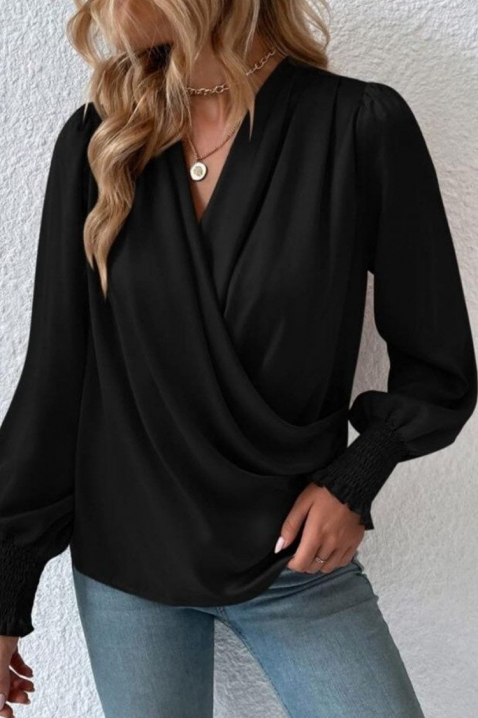 Дамска блуза VIONELGA BLACK, Цвят: черен, IVET.BG - Твоят онлайн бутик.