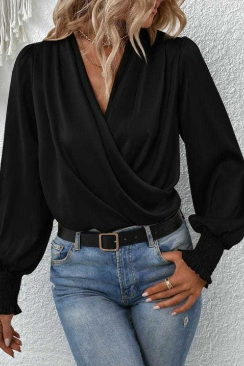 Дамска блуза VIONELGA BLACK, Цвят: черен, IVET.BG - Твоят онлайн бутик.