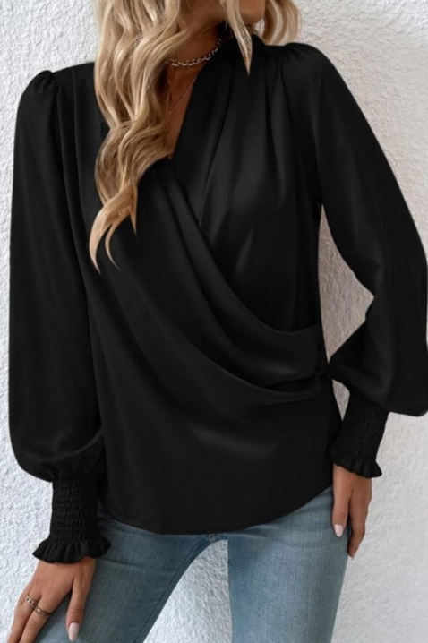 Дамска блуза VIONELGA BLACK, Цвят: черен, IVET.BG - Твоят онлайн бутик.