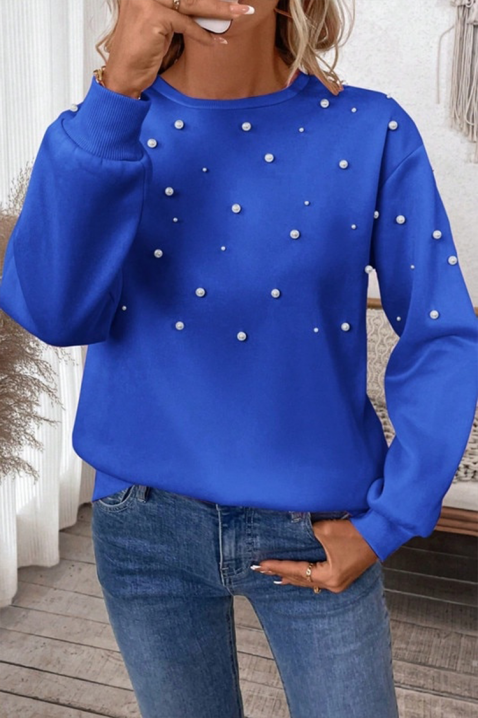 Дамска блуза KOVENDA BLUE, Цвят: син, IVET.BG - Твоят онлайн бутик.