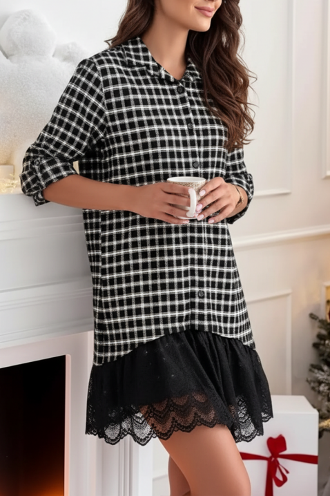 Рокля MIOGEJA, Цвят: черно и бяло, IVET.BG - Твоят онлайн бутик.