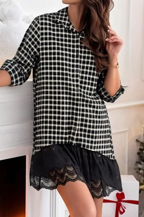 Рокля MIOGEJA, Цвят: черно и бяло, IVET.BG - Твоят онлайн бутик.